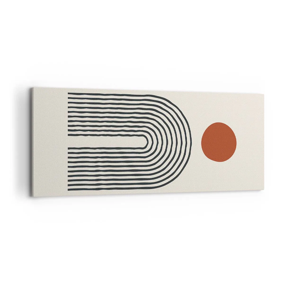 Canvastavla - Bild på duk - Formernas och färgernas magnetism - 120x50 cm