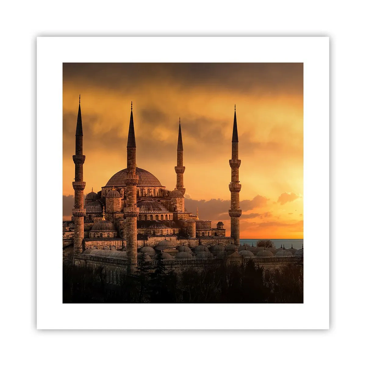 Affisch - Gud är stor - 40x40 cm