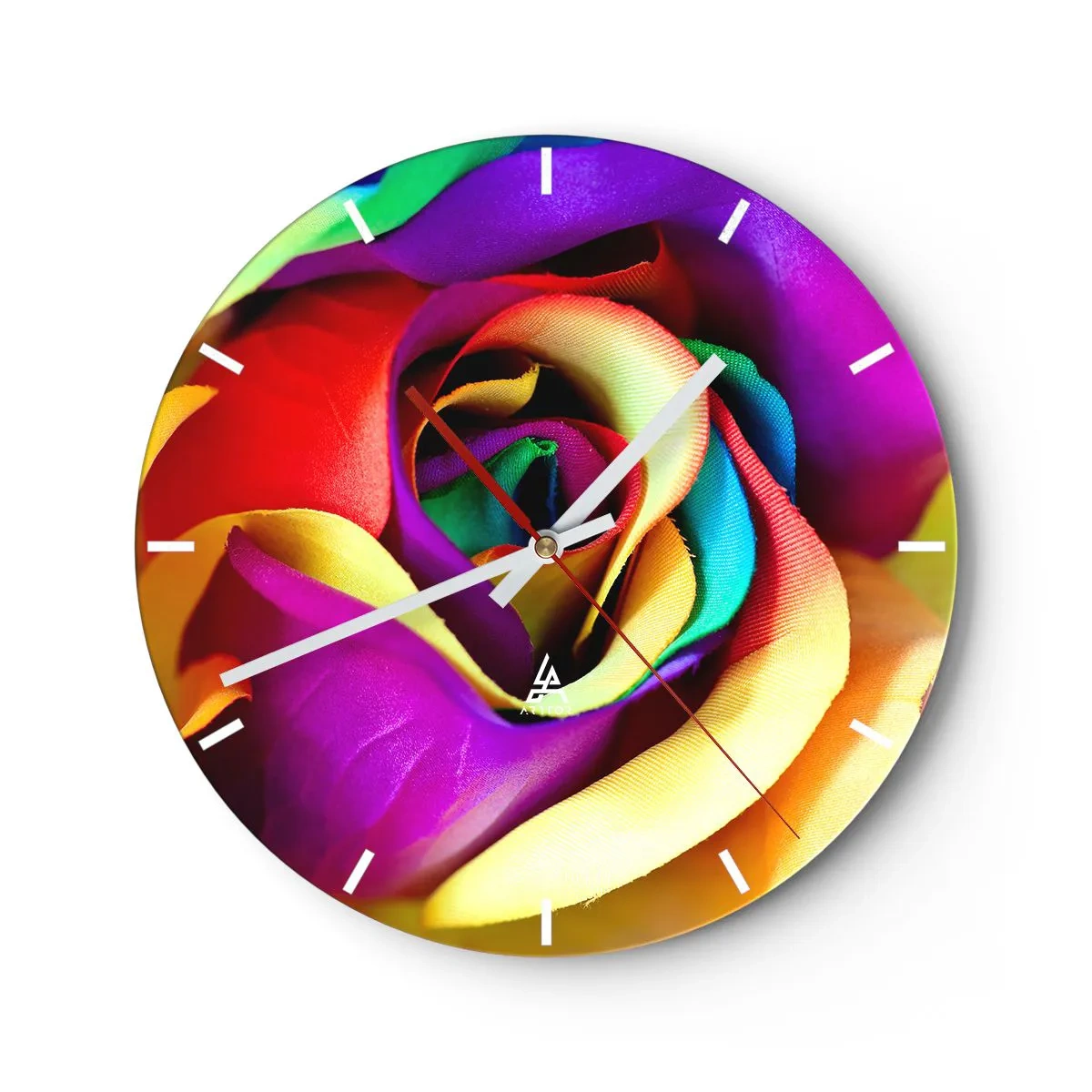 Väggklocka - Klocka på glas - Det är omöjligt - 40x40 cm