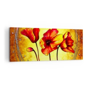 Canvastavla - Bild på duk - Dekoration i Jugendstil - 100x40 cm