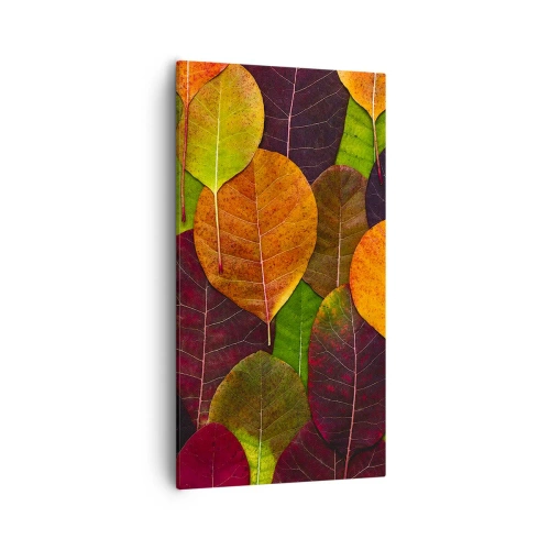 Canvastavla - Bild på duk - Höstmosaik - 55x100 cm