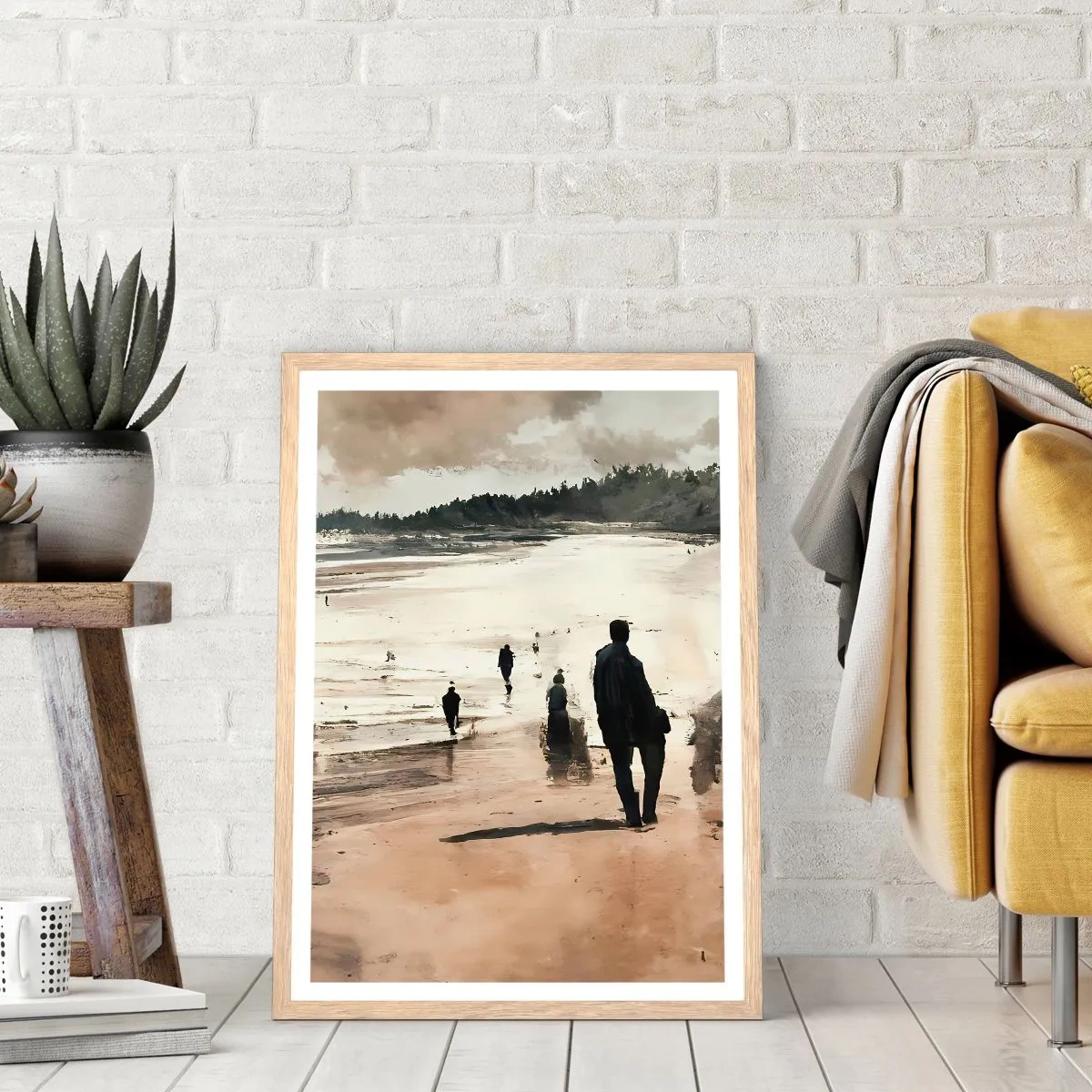 Affisch i ram av ljusek - Framkallade - 70x100 cm