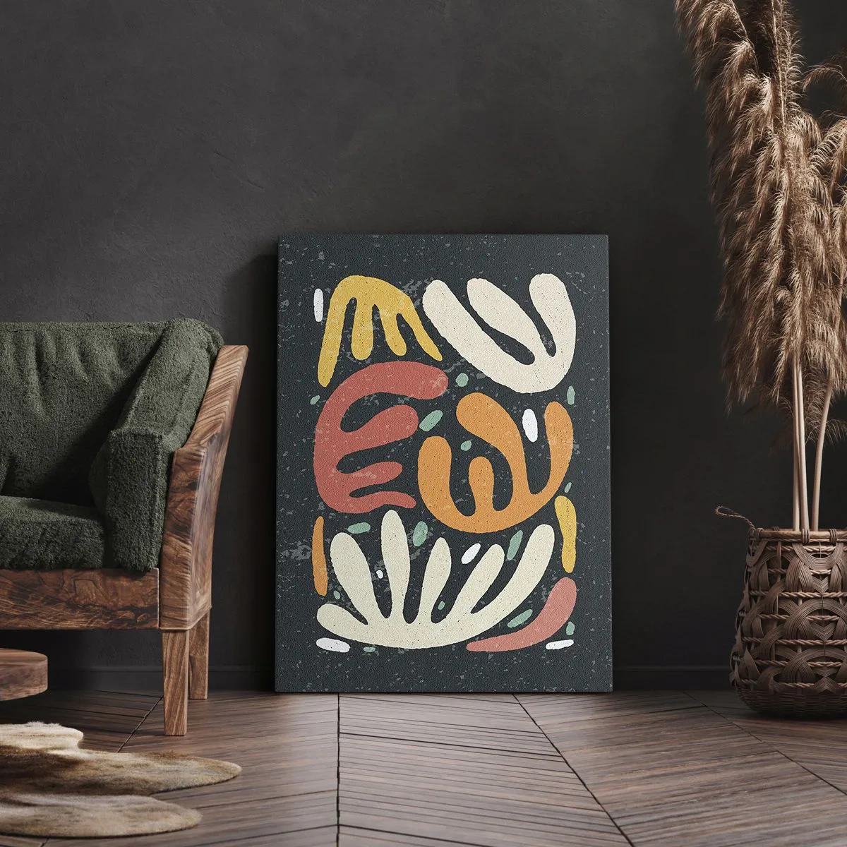 Canvastavla - Bild på duk - Komposition - Jag tar snart tag i dig  - 70x100 cm