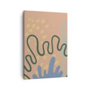 Canvastavla - Bild på duk - Abstraktion: naturens mångfald - 50x70 cm