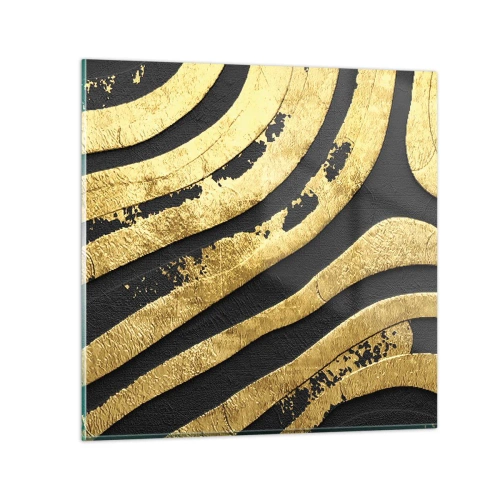 Glastavla - Bild på glas - Allt flyter - 60x60 cm