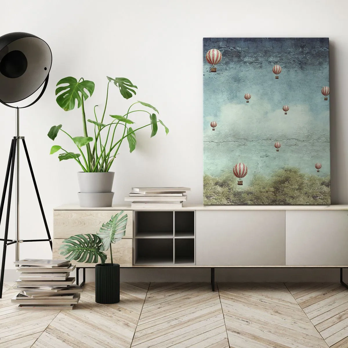Canvastavla - Bild på duk - Fria från livets buller - 80x120 cm
