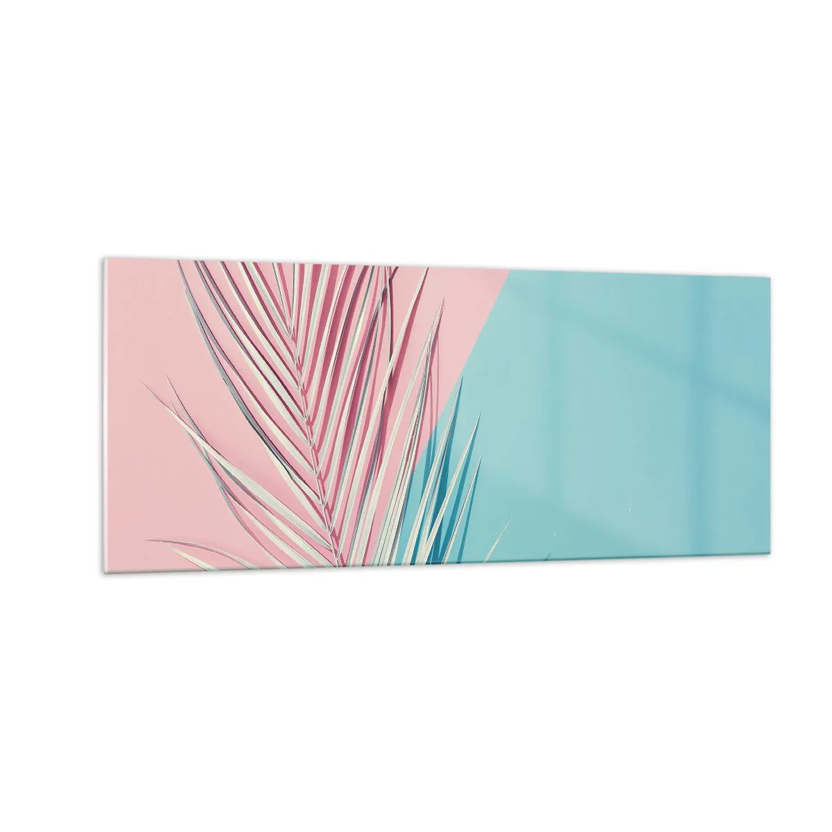 Glastavla - Bild på glas - Tropisk impression - 100x40 cm