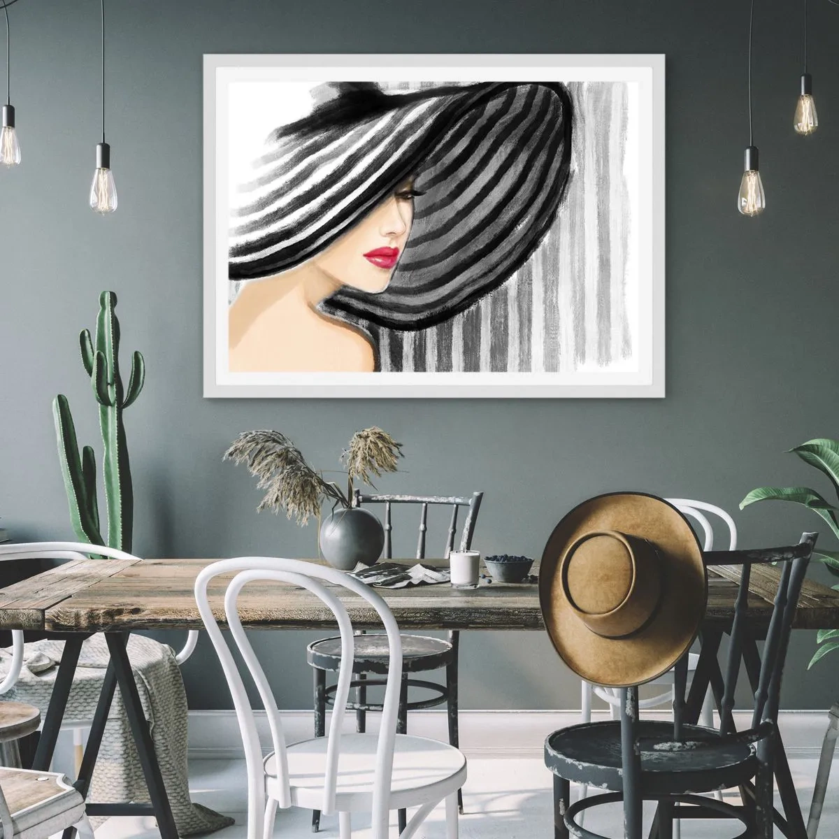 Affisch i vit ram - Var hittar jag dig? - 91x61 cm