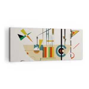 Canvastavla - Bild på duk - Så världen skrattar - 100x40 cm