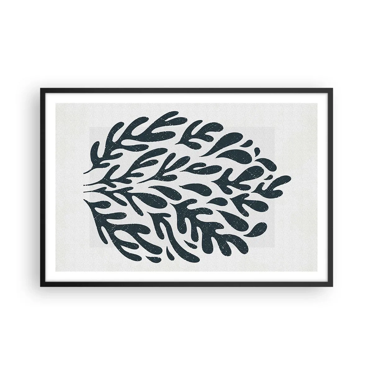 Affisch i svart ram - Naturens former - 91x61 cm