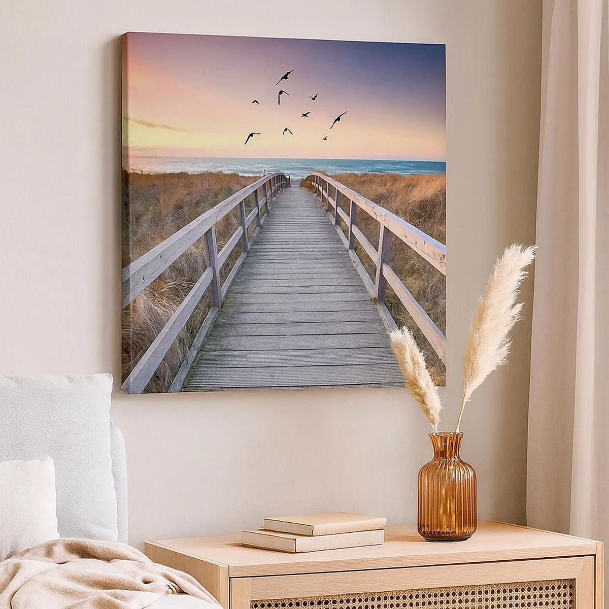 Canvastavla - Bild på duk - Startbana - 30x30 cm