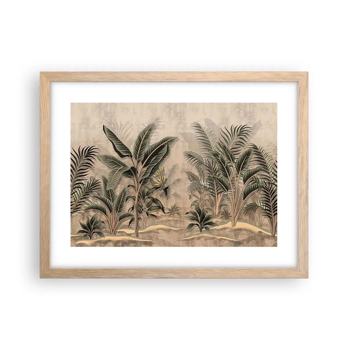 Affisch i ram av ljusek - Bild i kolonial stil - 40x30 cm