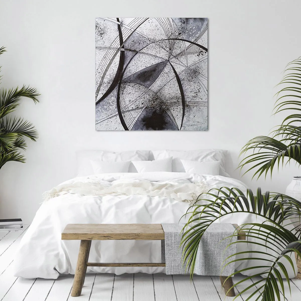 Canvastavla - Bild på duk - Futuristisk fantasi - 70x70 cm