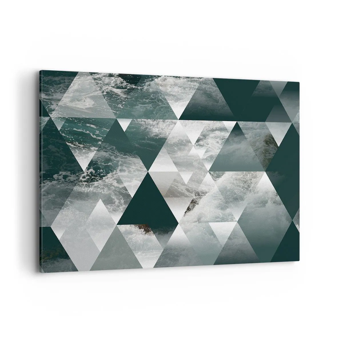 Canvastavla - Bild på duk - Kristallperspektiv - 100x70 cm