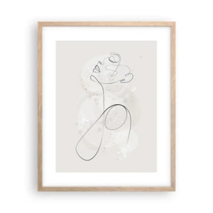 Affisch i ram av ljusek - Skönhetens spiral - 40x50 cm