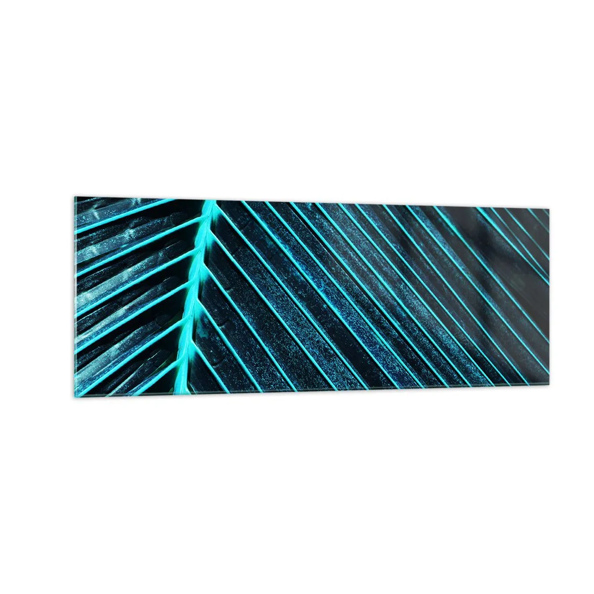 Glastavla - Bild på glas - Grön textur - 140x50 cm