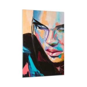 Glastavla - Bild på glas - Vilt hjärta - 70x100 cm