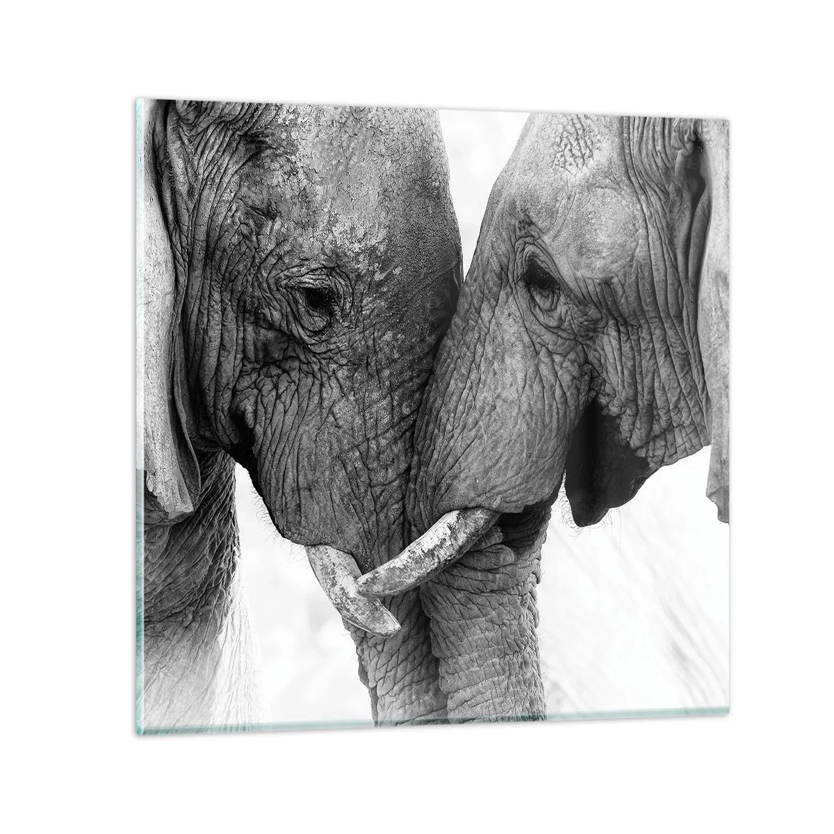 Glastavla - Bild på glas - Hjärtlig bekännelse - 60x60 cm