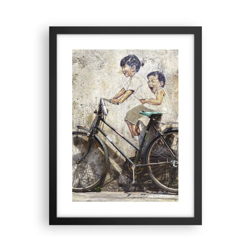 Affisch i svart ram - Sant eller falskt? - 30x40 cm