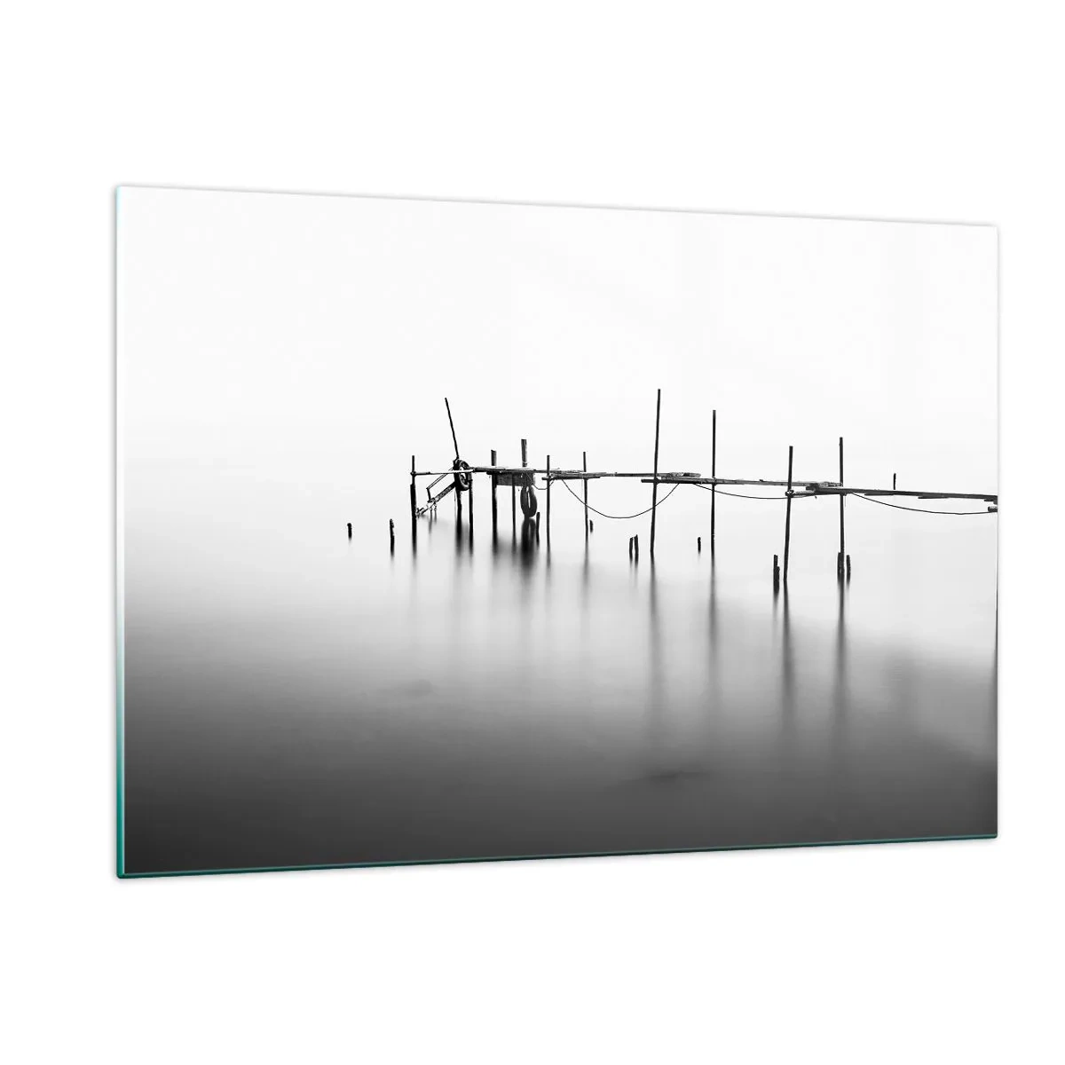 Glastavla - Bild på glas - Och om världen inte finns? - 120x80 cm