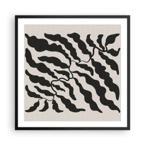 Affisch i svart ram - Kvadratens natur - 60x60 cm
