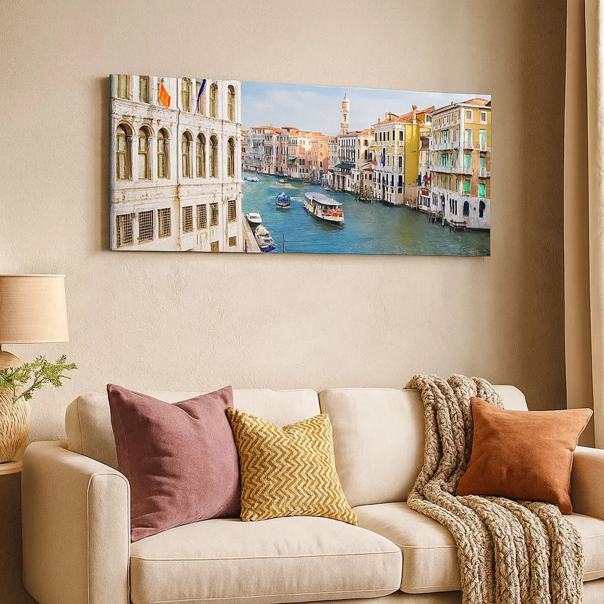 Canvastavla - Bild på duk - Den mest otypiska gatutrafiken i världen - 100x40 cm