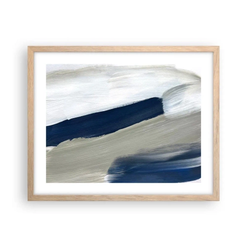 Affisch i ram av ljusek - Möte med vitt - 50x40 cm