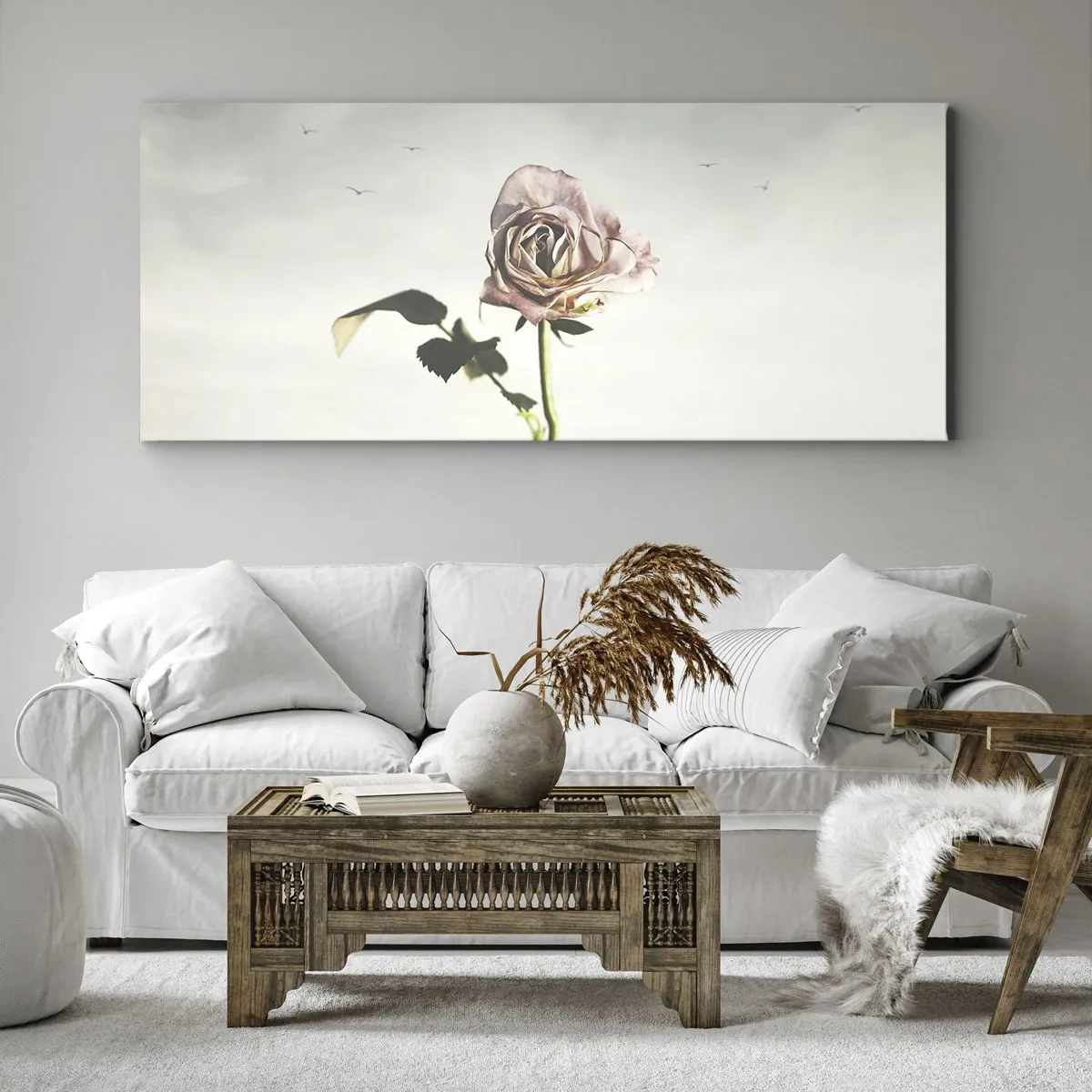 Canvastavla - Bild på duk - Vårens välkomst - 90x30 cm