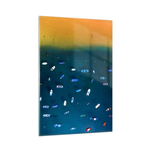 Glastavla - Bild på glas - Ett semesterspel - 80x120 cm