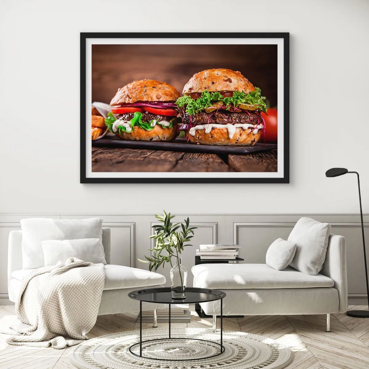 Affisch i svart ram - American dream - 100x70 cm