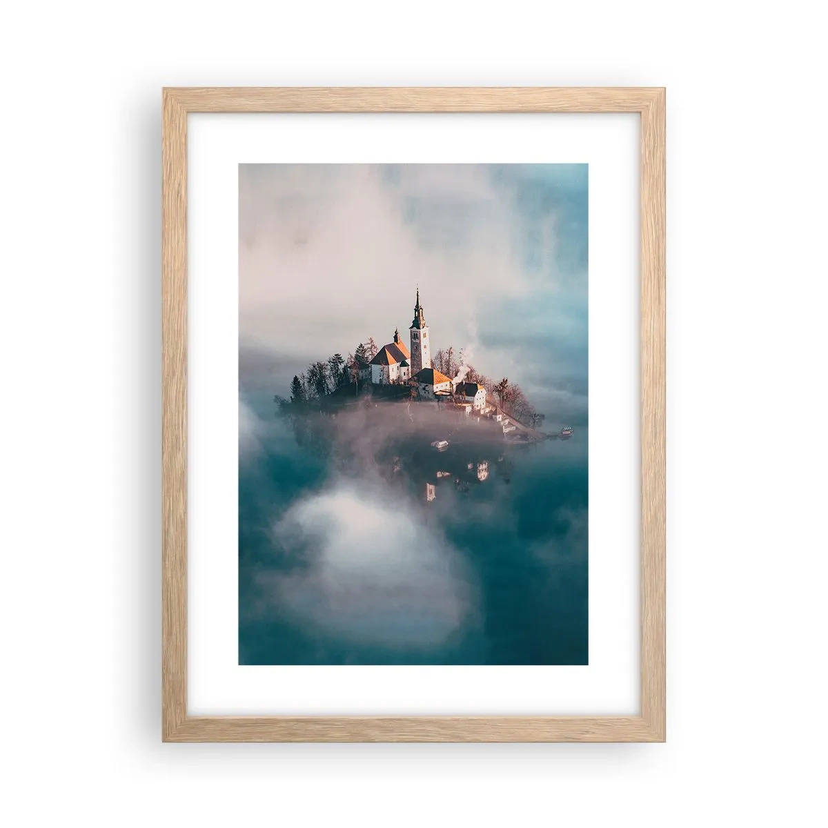 Affisch i ram av ljusek - Drömö - 30x40 cm