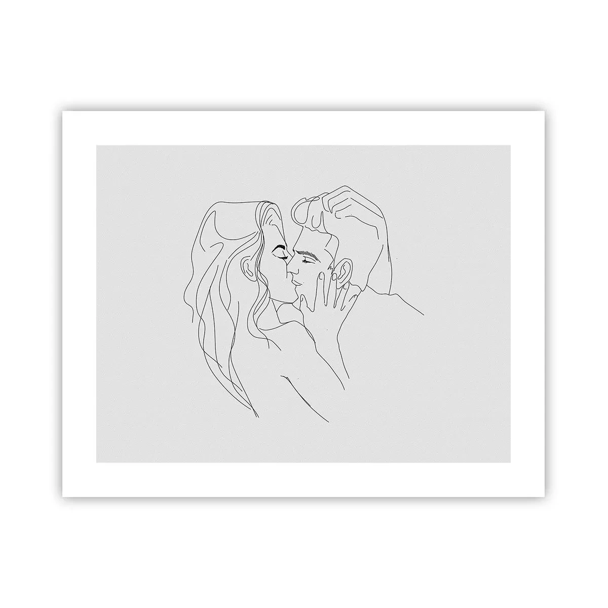 Affisch - Med samma streck - 50x40 cm