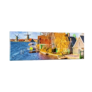 Glastavla - Bild på glas - Ingen ändring sedan århundraden - 90x30 cm