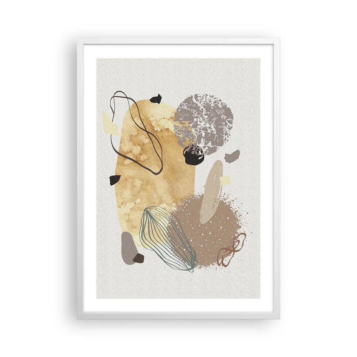Affisch i vit ram - Olika former - 50x70 cm