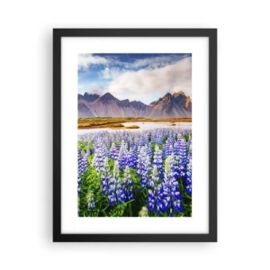 Affisch i svart ram - Styrka och stränghet bredvid mildhet - 30x40 cm