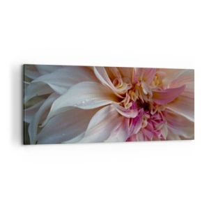 Canvastavla - Bild på duk - Blommande friskhet - 120x50 cm