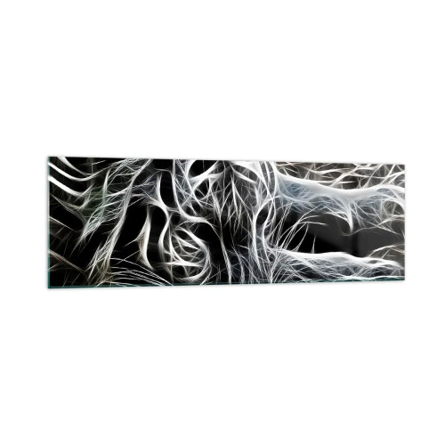 Glastavla - Bild på glas - En studie om kattens lätthet - 160x50 cm