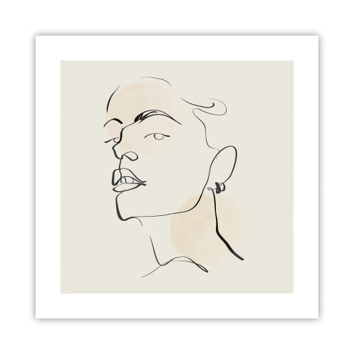 Affisch - Stolt blick - 40x40 cm