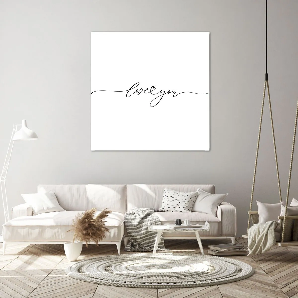 Canvastavla - Bild på duk - Svart på vitt - 60x60 cm