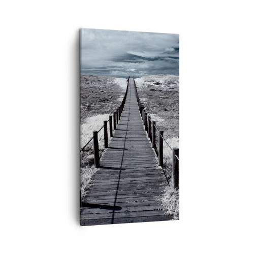 Canvastavla - Bild på duk - Precis vid kusten - 45x80 cm