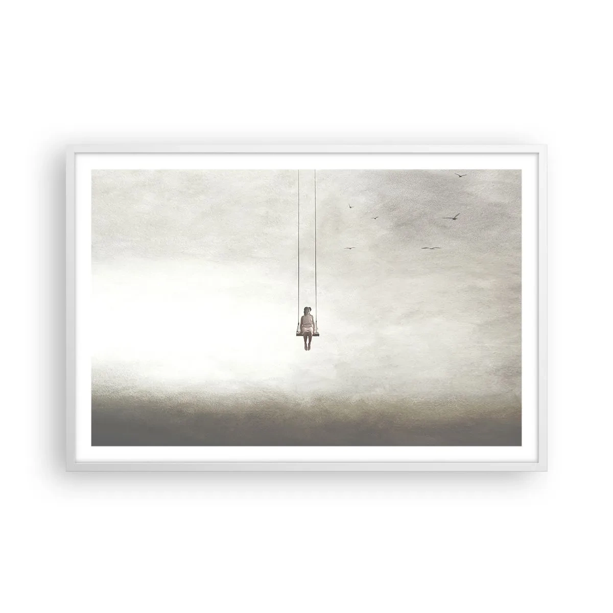 Affisch i vit ram - Barn i oss - 91x61 cm