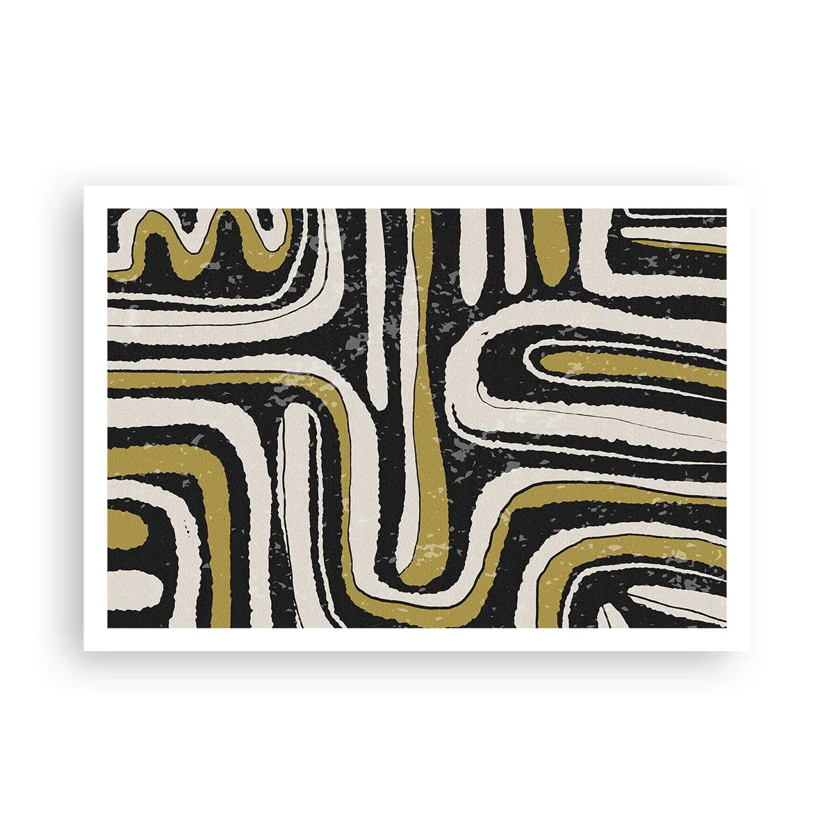 Affisch - Komposition: stråk och gränder - 100x70 cm