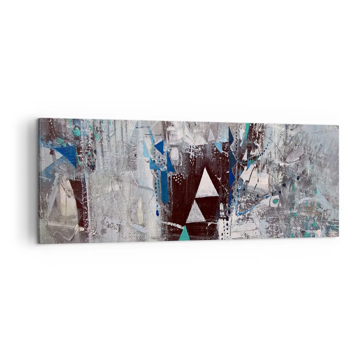 Canvastavla - Bild på duk - Trianglarnas överordnade ordning - 140x50 cm