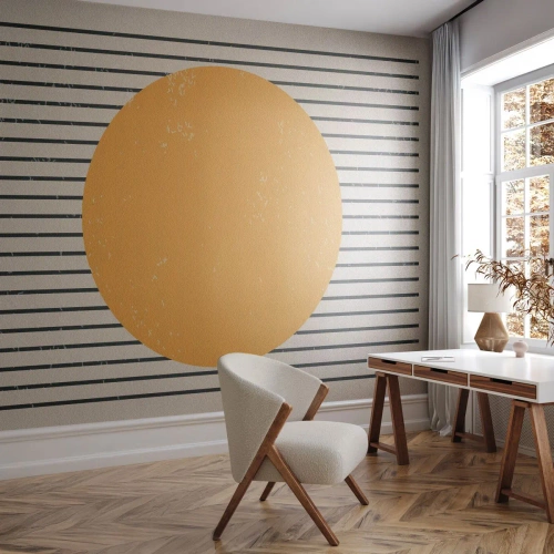 Självhäftande Fototapet Deluxe Sticker - Enkelhetens kraft - Sol, Hjul, Rader - 450x315 cm