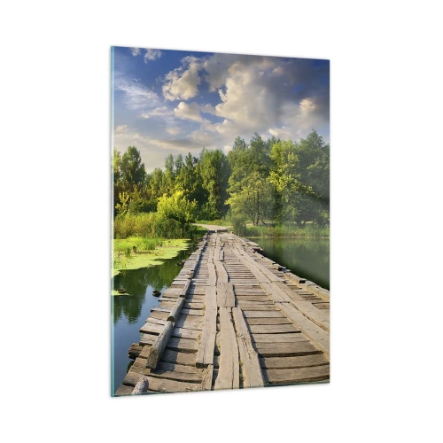 Glastavla - Bild på glas - Sommar, sommar överallt - 50x70 cm