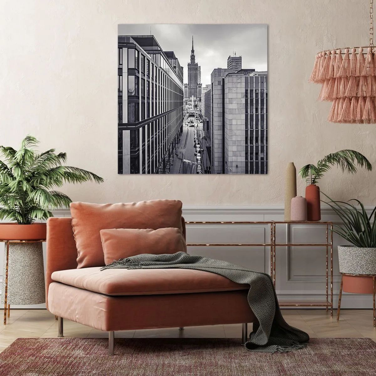 Canvastavla - Bild på duk - Warszawadalen - 60x60 cm