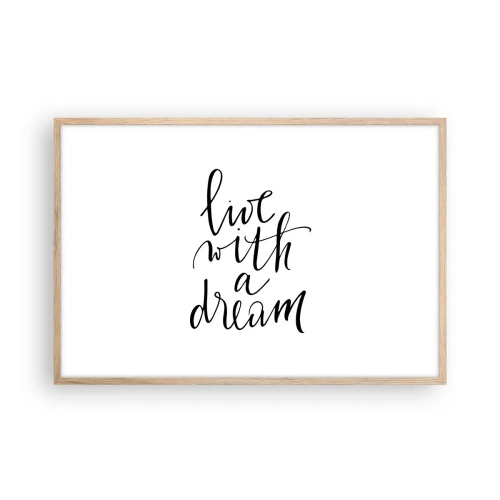 Affisch i ram av ljusek - Of course - 91x61 cm