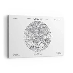 Canvastavla - Bild på duk - Krakóws anatomi - 120x80 cm