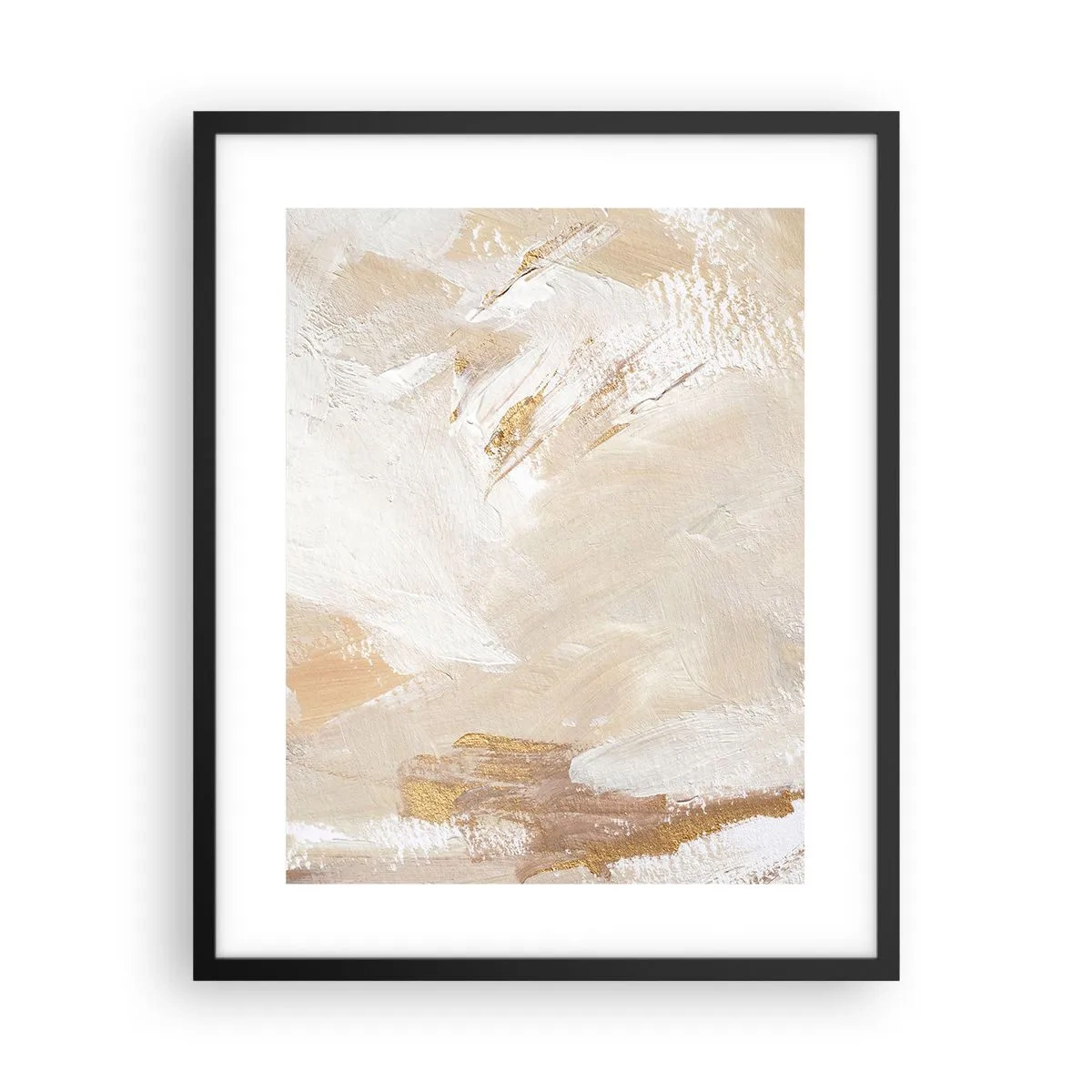 Affisch i svart ram - Pastellfärgad komposition - 40x50 cm