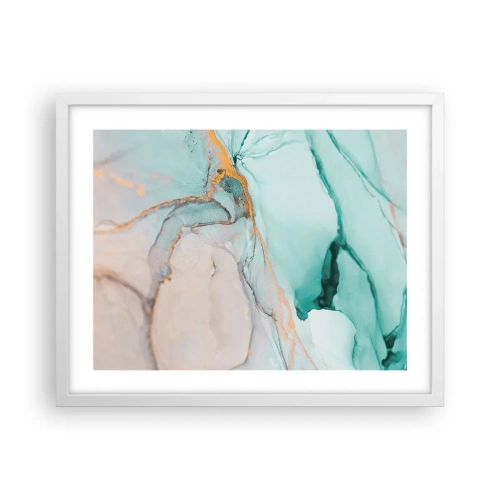 Affisch i vit ram - Formernas och färgernas dans - 50x40 cm